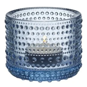 Kastehelmi lyslykt 6,4 cm aqua v:5232088
