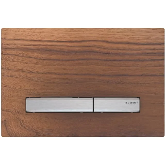Geberit Sigma 50 Square betjeningsplate, valnøttre/krom | 115.788.JX.2