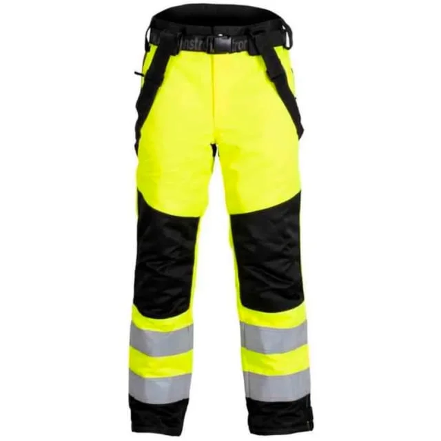 Bekken & Strøm Dokka vinterbukse, HiVis kl.2, unisex, str. L, gul/sort | 653039