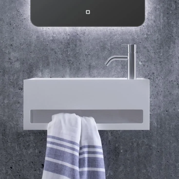 Copenhagen Bath Sandfjord 50 servant, venstre, 50×30 cm, hvit matt | 40010047