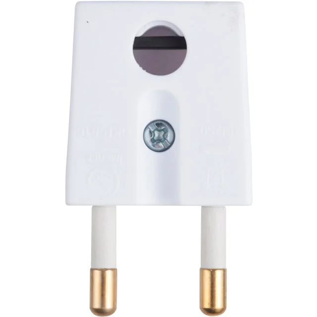 10 stk E-Line flat plugg, hvit | F-8532019