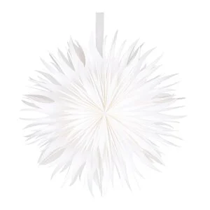 Jul julestjerne m/lys 50 cm hvit v:3694399
