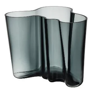 Alvar Aalto vase 16 cm mørk grå v:9302916