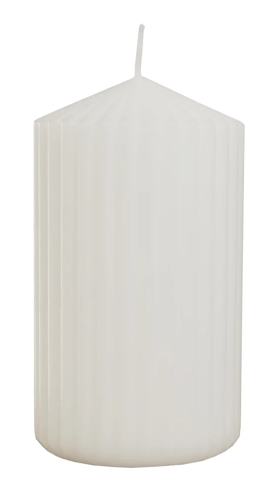Kubbelys med riller hvit 7x12cm v:2801154