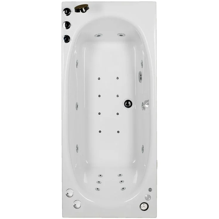 Bathlife Fridfull boblebad premium 160 cm, høyre, hvit | 40573541