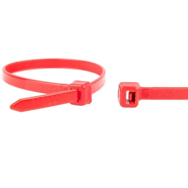 100 stk Kabelstrips 4,8 × 300 mm, rød | 110196271 100 stk Kabelstrips 4,8 × 300 mm, rød | 110196271