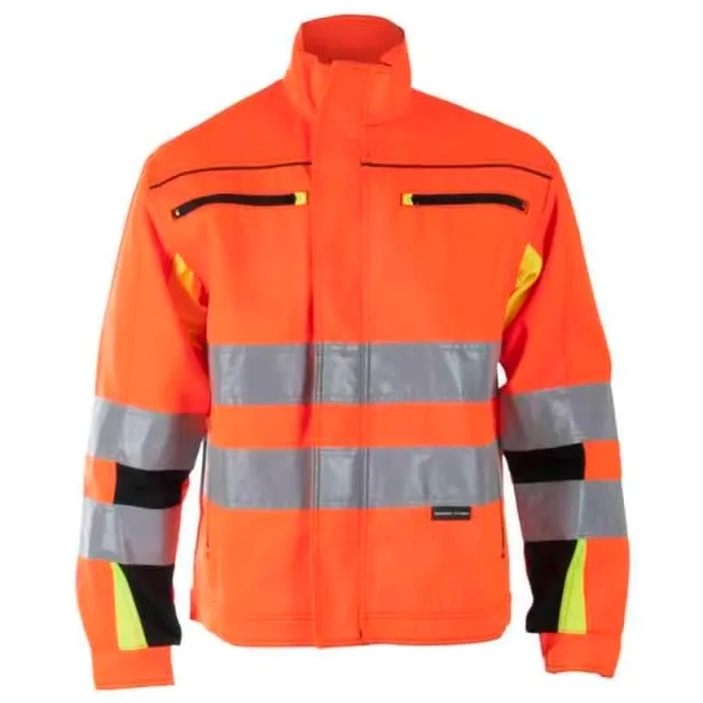 Bekken & Strøm Bergset arbeidsjakke, HiVis kl.3, unisex, str. 56, oransje/sort | 677519 Bekken & Strøm Bergset arbeidsjakke, HiVis kl.3, unisex, str. 56, oransje/sort | 677519