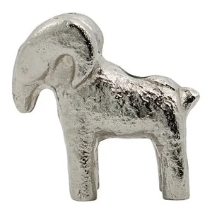 Ram lysestake 7 cm antikksølv v:7853287