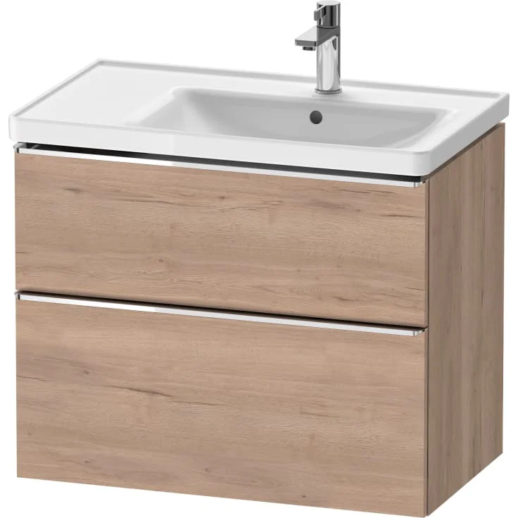 Duravit D-Neo servantskap, 78,4×45,2 cm, marmorert eik/krom | DE4358010550000