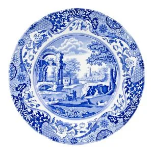 Blue Italian tallerken flat 27 cm blå/hvit v:7875007 Blue Italian tallerken flat 27 cm blå/hvit v:7875007