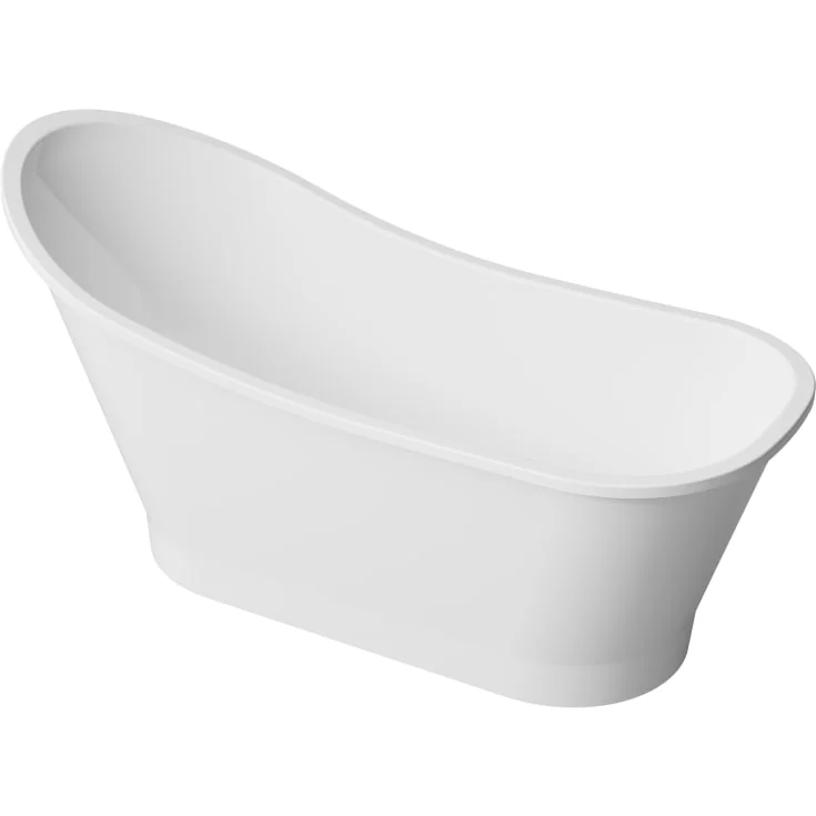 Bathlife Dvala frittstående badekar, 159×73 cm, hvit | 40960511 Bathlife Dvala frittstående badekar, 159×73 cm, hvit | 40960511
