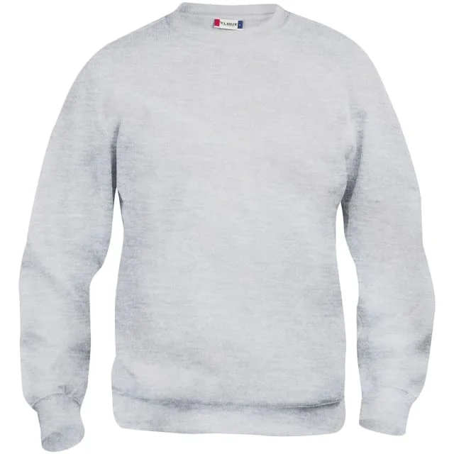 Clique Basic Roundneck collegegenser, lysegrå, str. 3XL | 021030-92_3XL