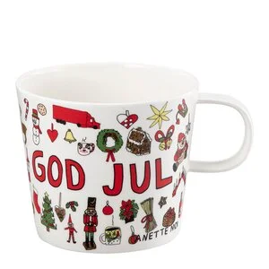 Anette Moi krus 27 cl God jul hvit v:6880295