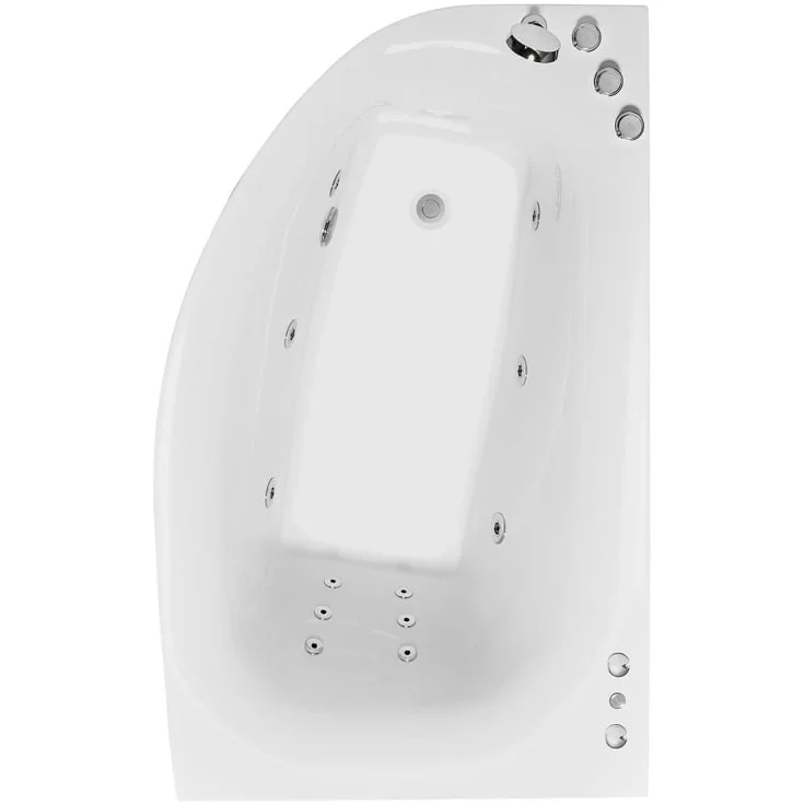 Bathlife Trivsam boblebad intro, 160 cm, venstre, hvit | 40573542 Bathlife Trivsam boblebad intro, 160 cm, venstre, hvit | 40573542
