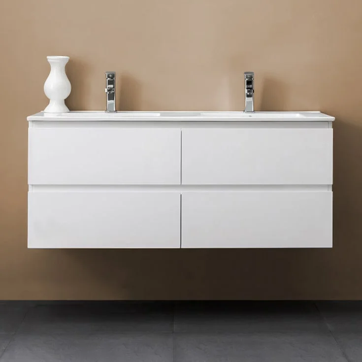 Bathlife Eufori møbelpakke, med dobbel servant, 120x46x50 cm, hvit | 40728123 Bathlife Eufori møbelpakke, med dobbel servant, 120x46x50 cm, hvit | 40728123