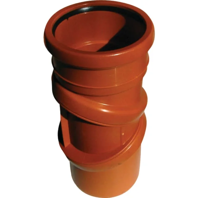 Jotiflex rørbend, 0-90°, Ø50 mm, dreibar, muffe, plast, rød | 195058-110