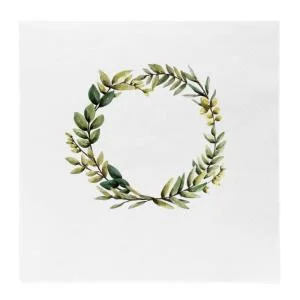 Serviett krans blader 33x33 cm v:3216597