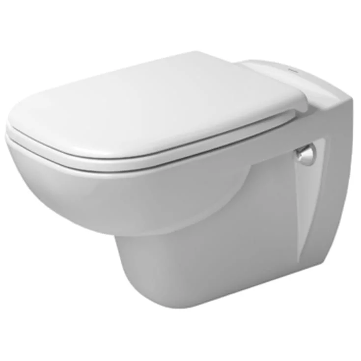 Duravit D-Code vegghengt toalett, uten skyllekant, antibakteriell, hvit | 25700920002 Duravit D-Code vegghengt toalett, uten skyllekant, antibakteriell, hvit | 25700920002