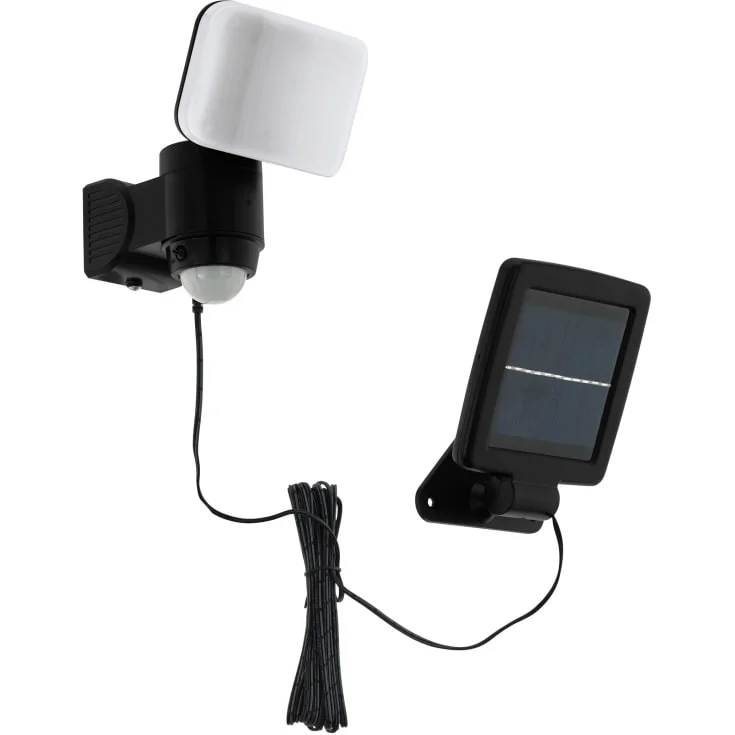 Eglo Casabas solcelle vegglampe med sensor, svart | 98195