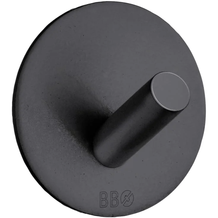Beslagsboden håndkleknagg, matt sort | BB1090