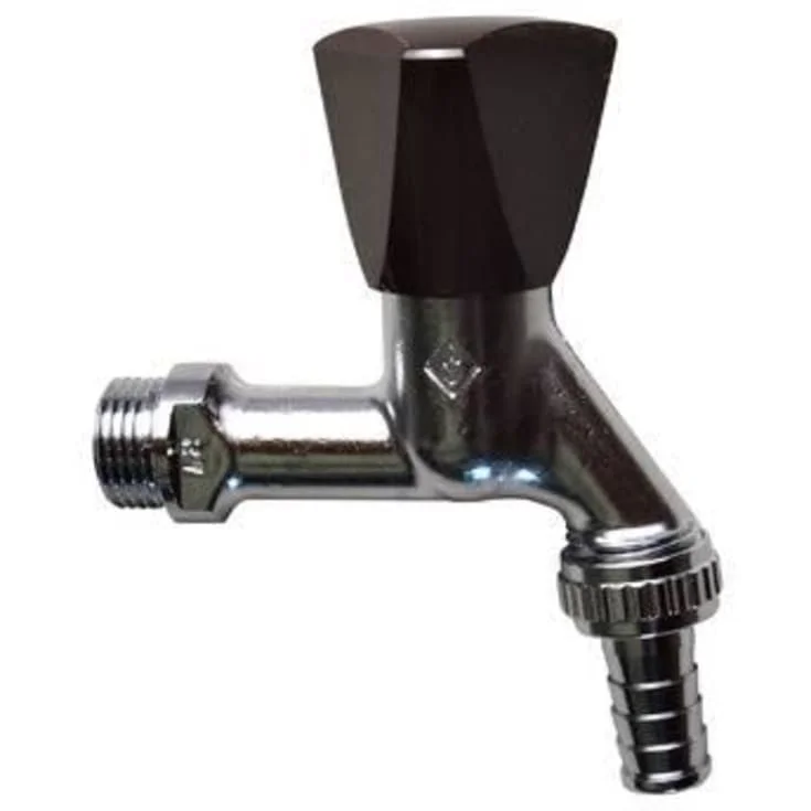 Broen tappeventil 1/2" Nippel/Nippel m/tilbakeslagsventil | 741415 024