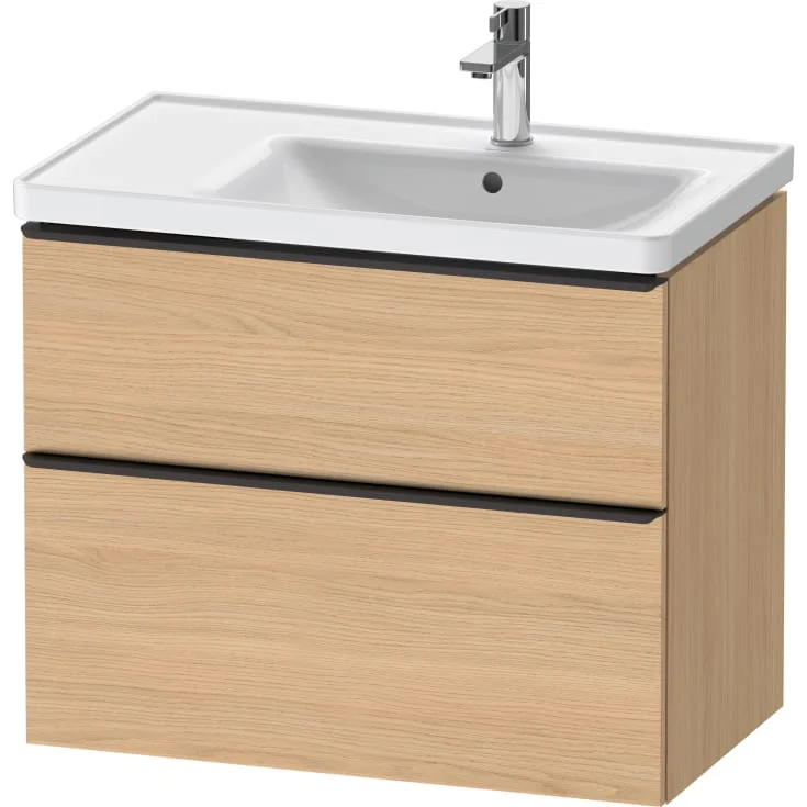 Duravit D-Neo servantskap, 78,4×45,2 cm, eik/sort | DE43580BD300000