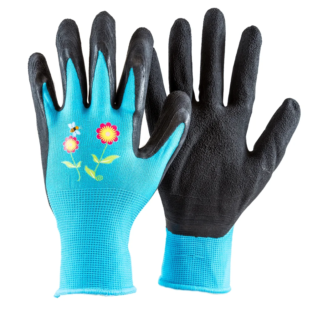 Hagehanske blå med latexbelegg i håndflaten. Str. 10 v:2773684