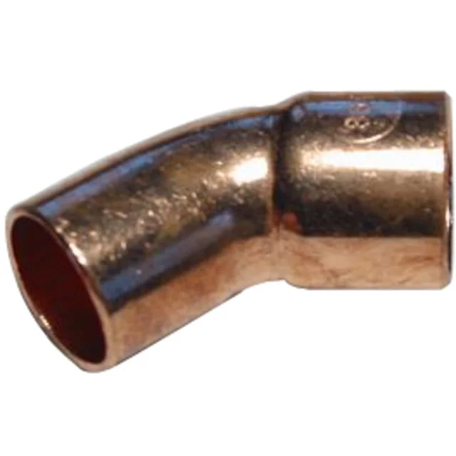 Loddebøyning muffe/nippel, 22 mm - 45° | 5040 022000000