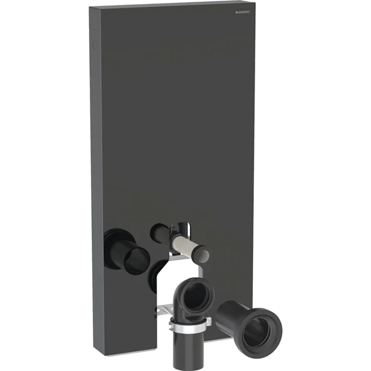 Geberit Monolith Plus sisterne for back-to-wall toalett, 101 cm, svart glass | 131.201.SJ.7