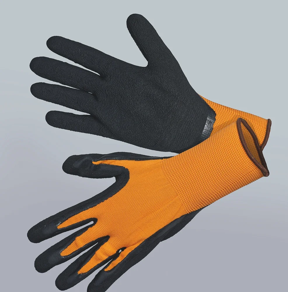 HANSKE COMFORT ORANSJE/SVART STØRRELSE 11 v:2669107