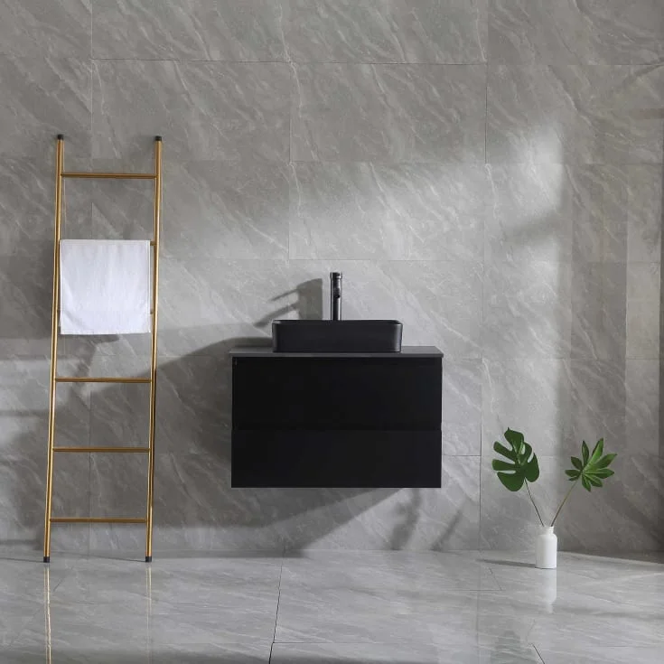 Bathlife Extas møbelpakke, med servant, 80×46,5×50 cm, sort | 401053635