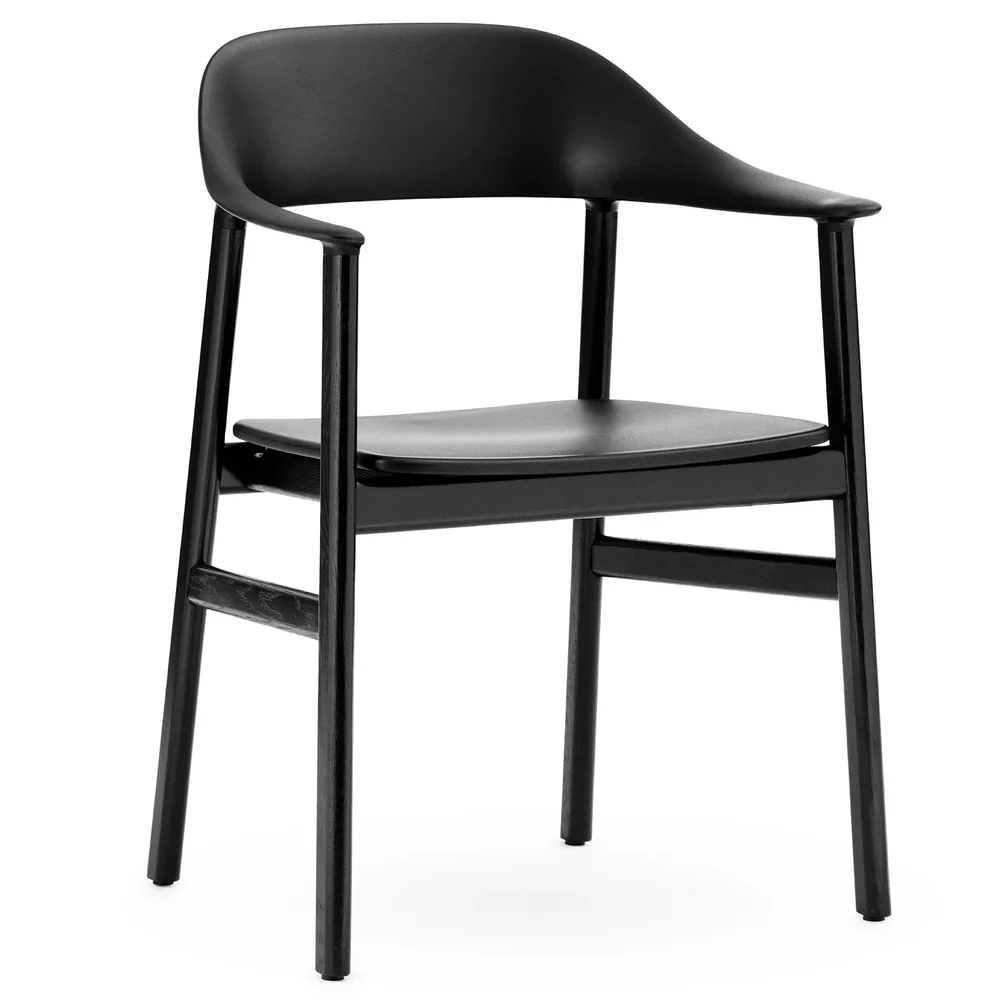 Herit stol armstøtte svart eik v:6572735