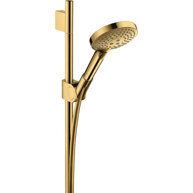 Axor Uno Dusjsett, 900 mm, med 3 stråletyper, polert gull | 27987990 Axor Uno Dusjsett, 900 mm, med 3 stråletyper, polert gull | 27987990