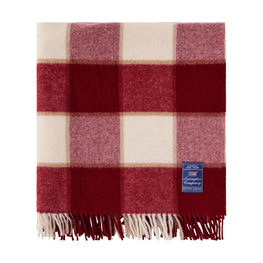 Checked Recycled Wool pledd 130 x 170 cm v:6671863