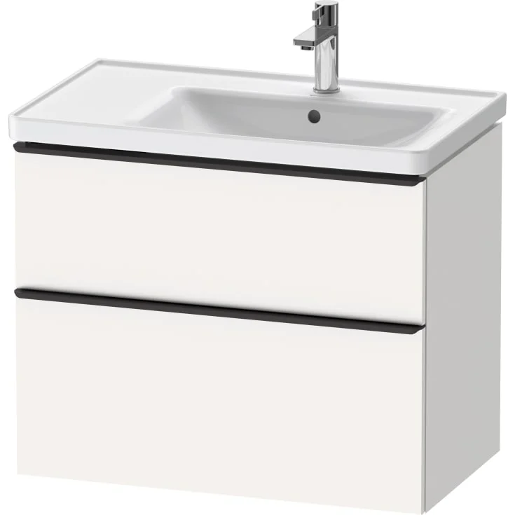 Duravit D-Neo servantskap, 78,4×45,2 cm, matt hvit/sort | DE43580BD180000