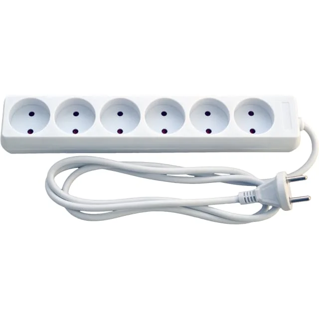 5 stk E-Line grenuttak med 6 uttak, 1,5 meter | 8531106