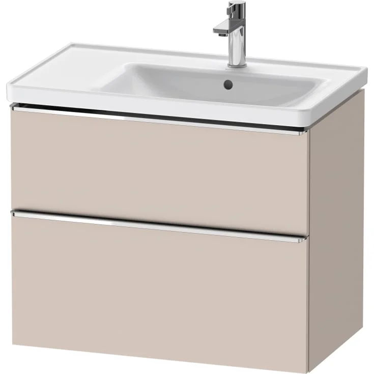 Duravit D-Neo servantskap, 78,4×45,2 cm, matt beige/krom | DE4358010910000